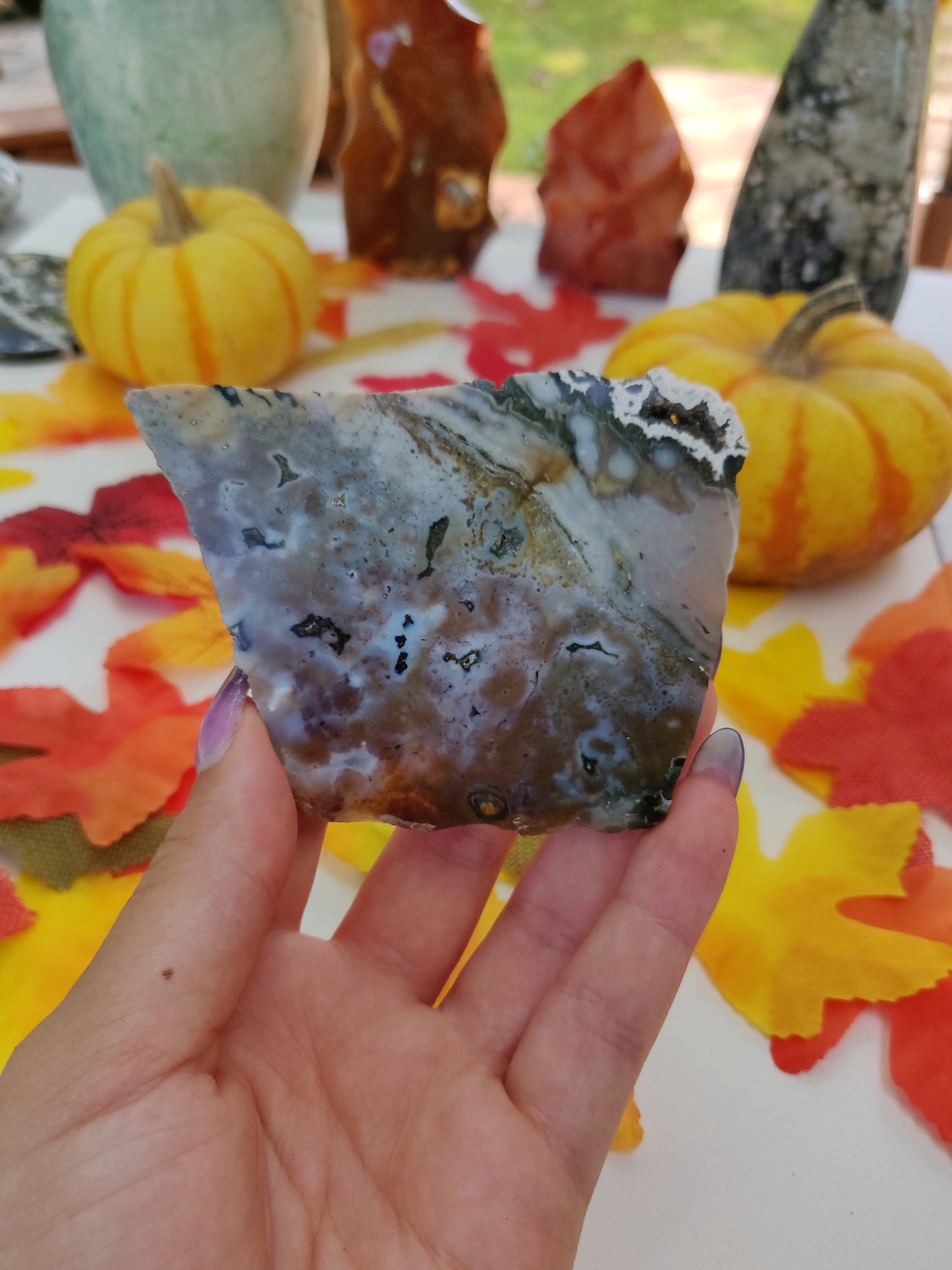 Ocean Jasper Druzy Slab (#A1)