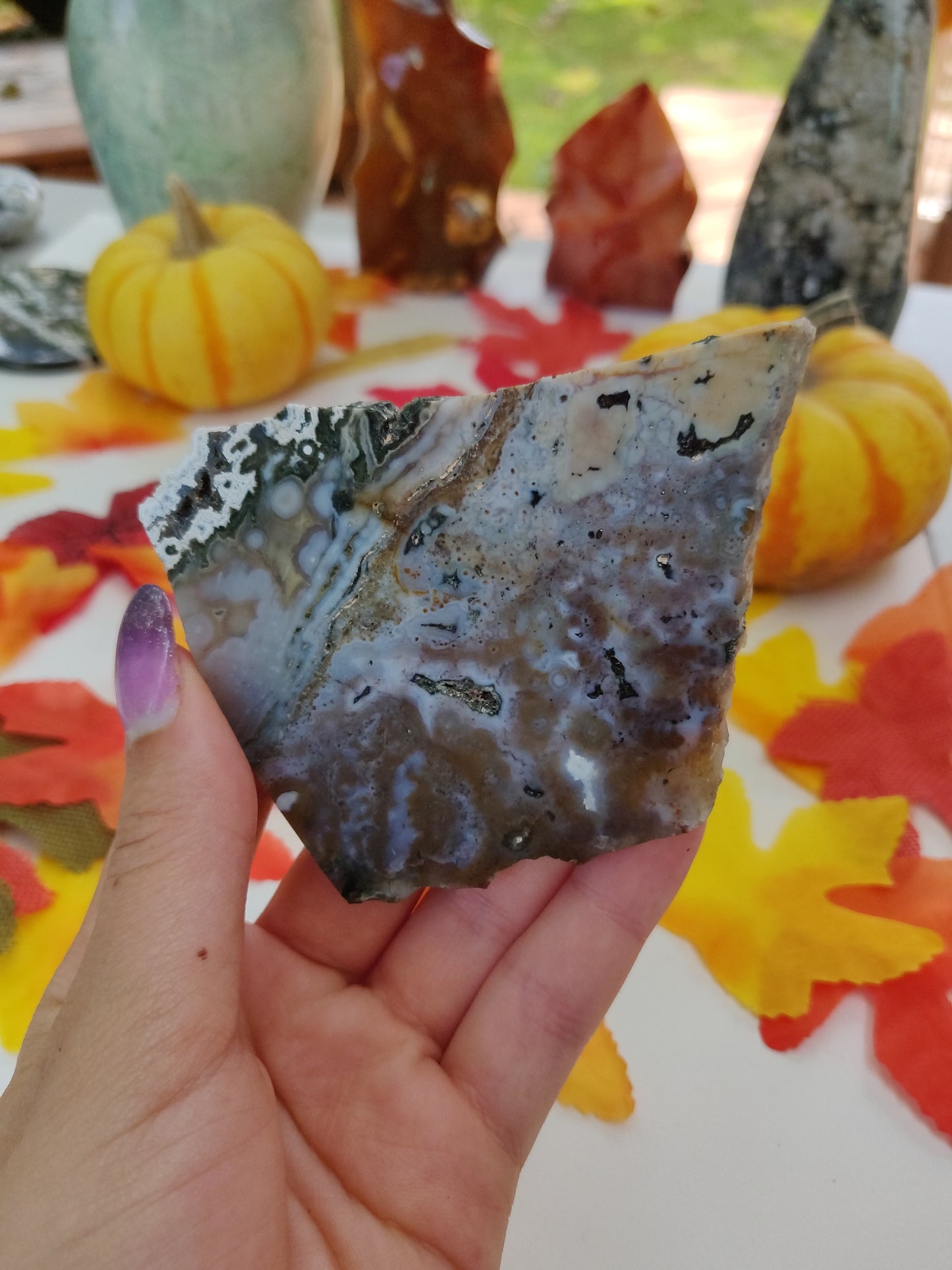 Ocean Jasper Druzy Slab (#A1)