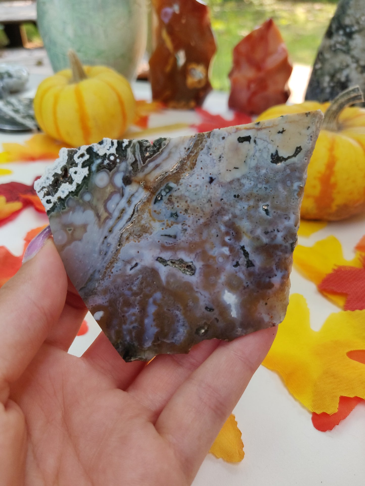 Ocean Jasper Druzy Slab (#A1)