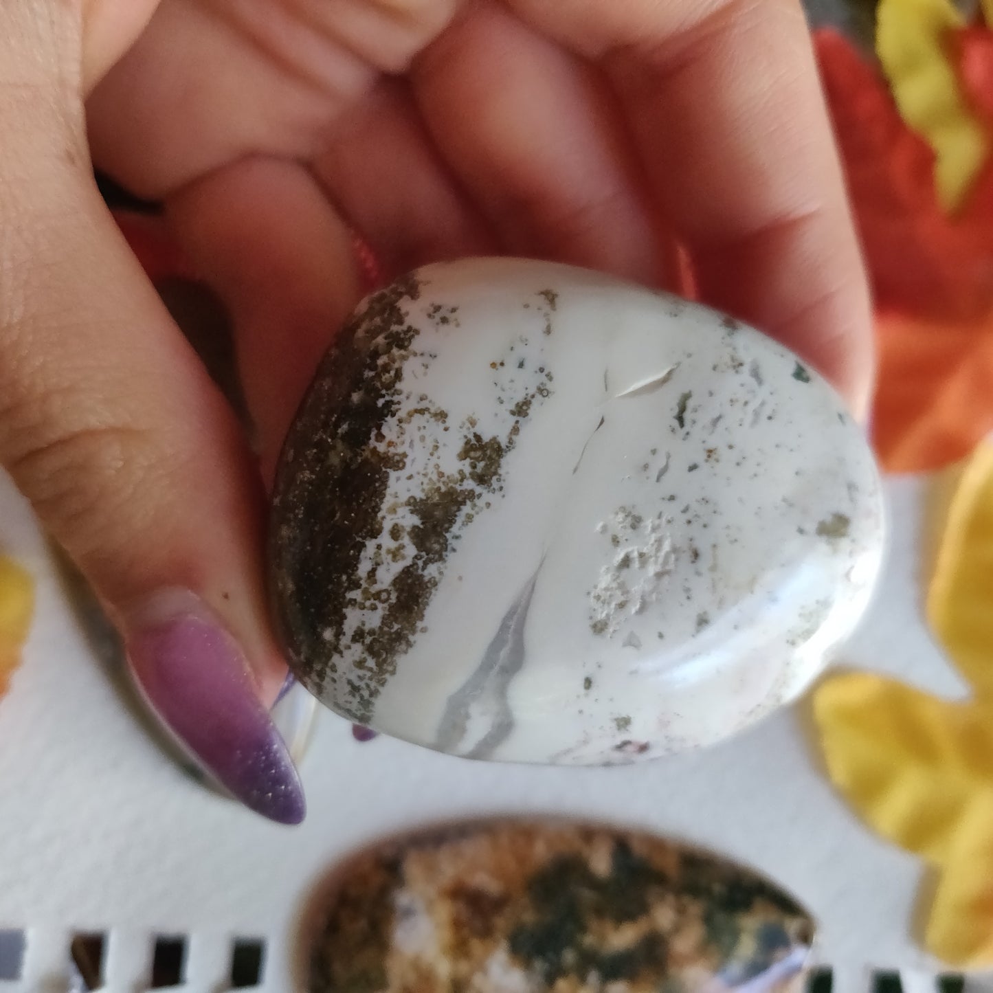 Ocean Jasper Palm Stone (#28)