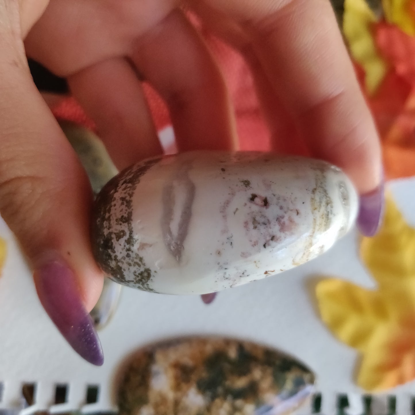 Ocean Jasper Palm Stone (#28)