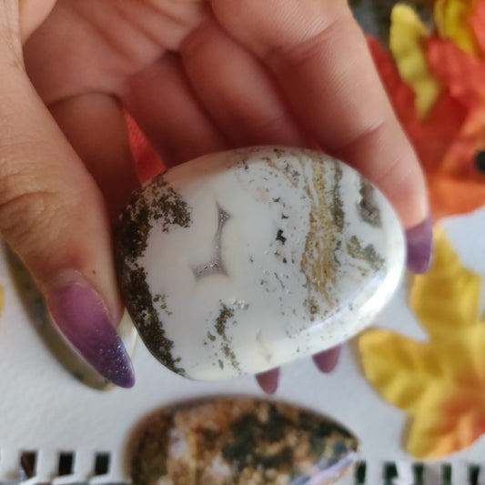 Ocean Jasper Palm Stone (#28)