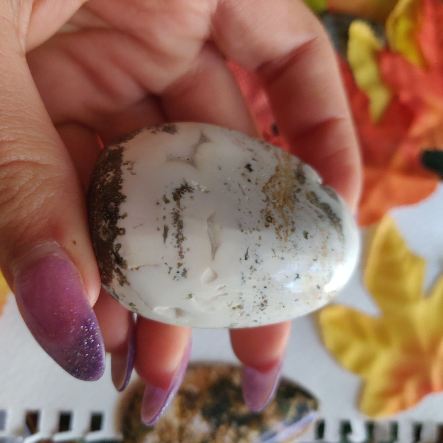 Ocean Jasper Palm Stone (#28)