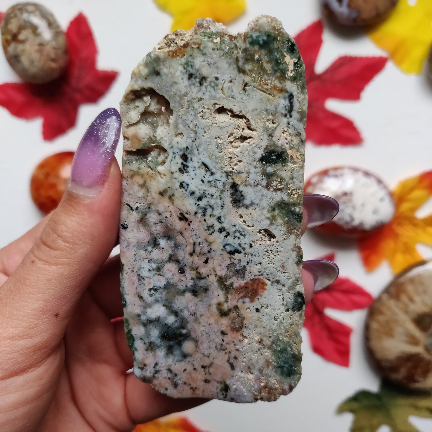 Ocean Jasper Druzy Slab (#A7)