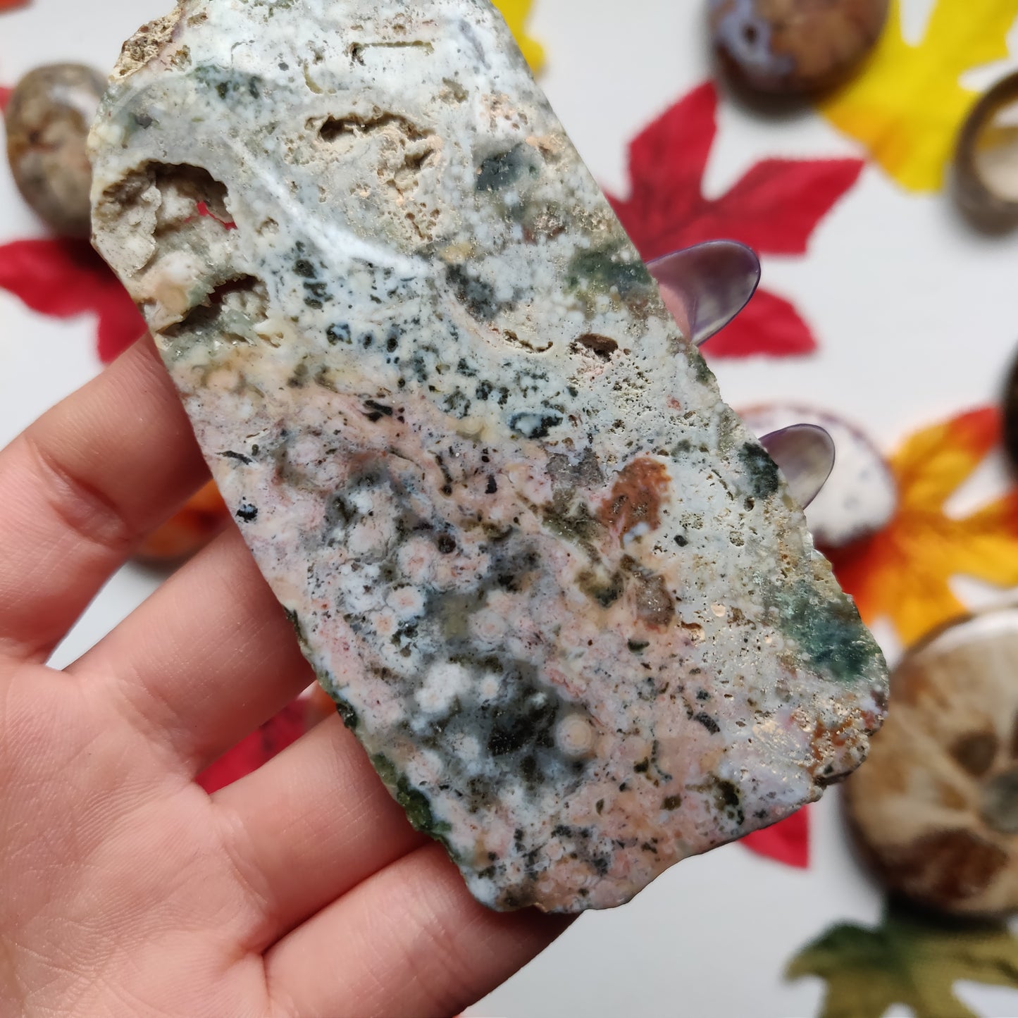 Ocean Jasper Druzy Slab (#A7)