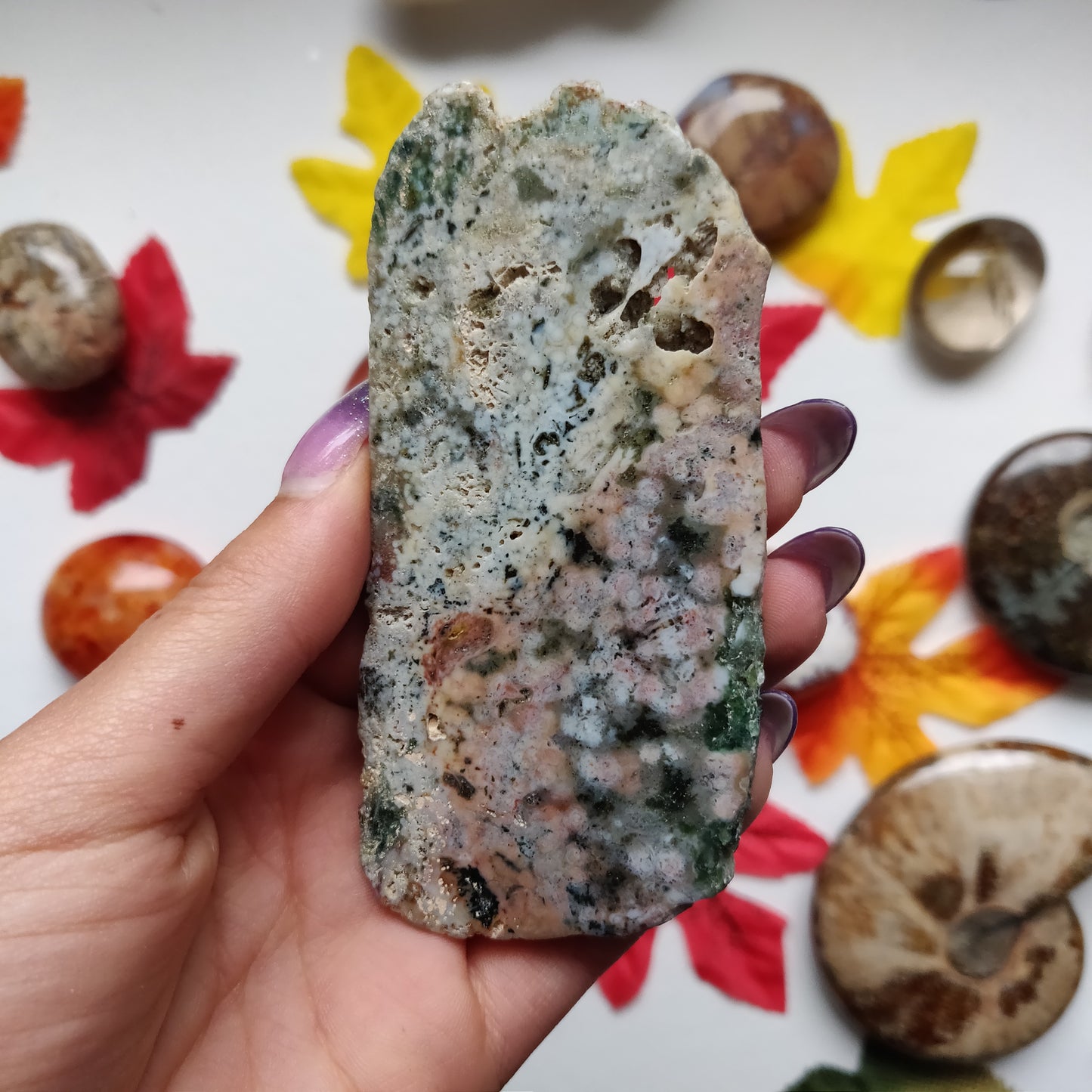Ocean Jasper Druzy Slab (#A7)