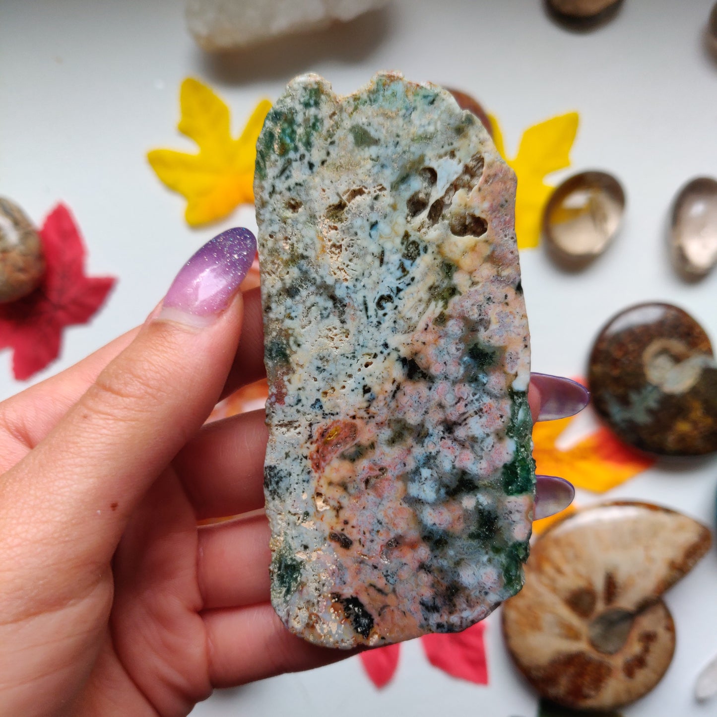 Ocean Jasper Druzy Slab (#A7)