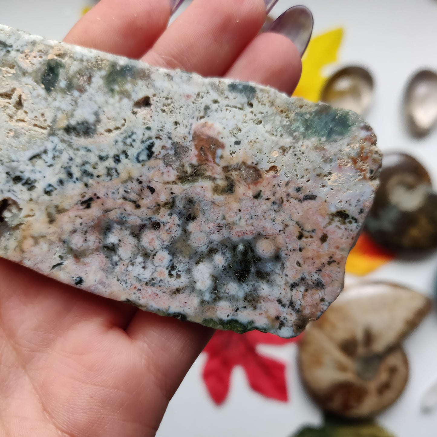 Ocean Jasper Druzy Slab (#A7)