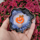 Halloween Trinket Dish - Pumpkin and Quartz Point - Simply Affinity