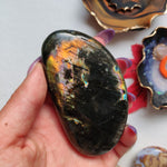 Labradorite Palm Stone (#A14)