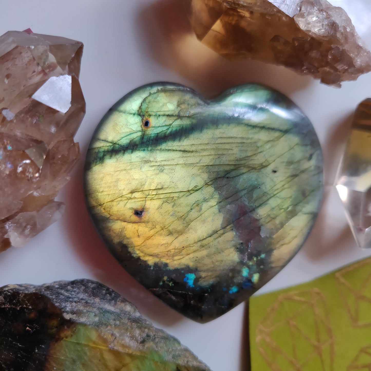 Labradorite Heart (#A1)