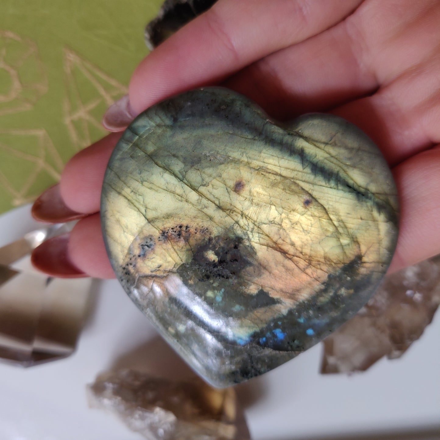 Labradorite Heart (#A1)