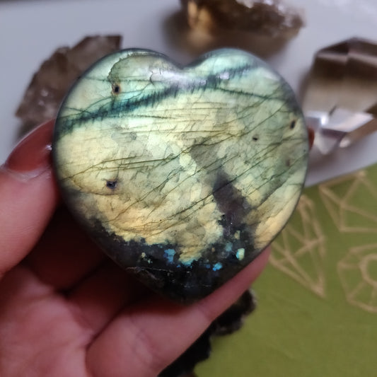 Labradorite Heart (#A1)