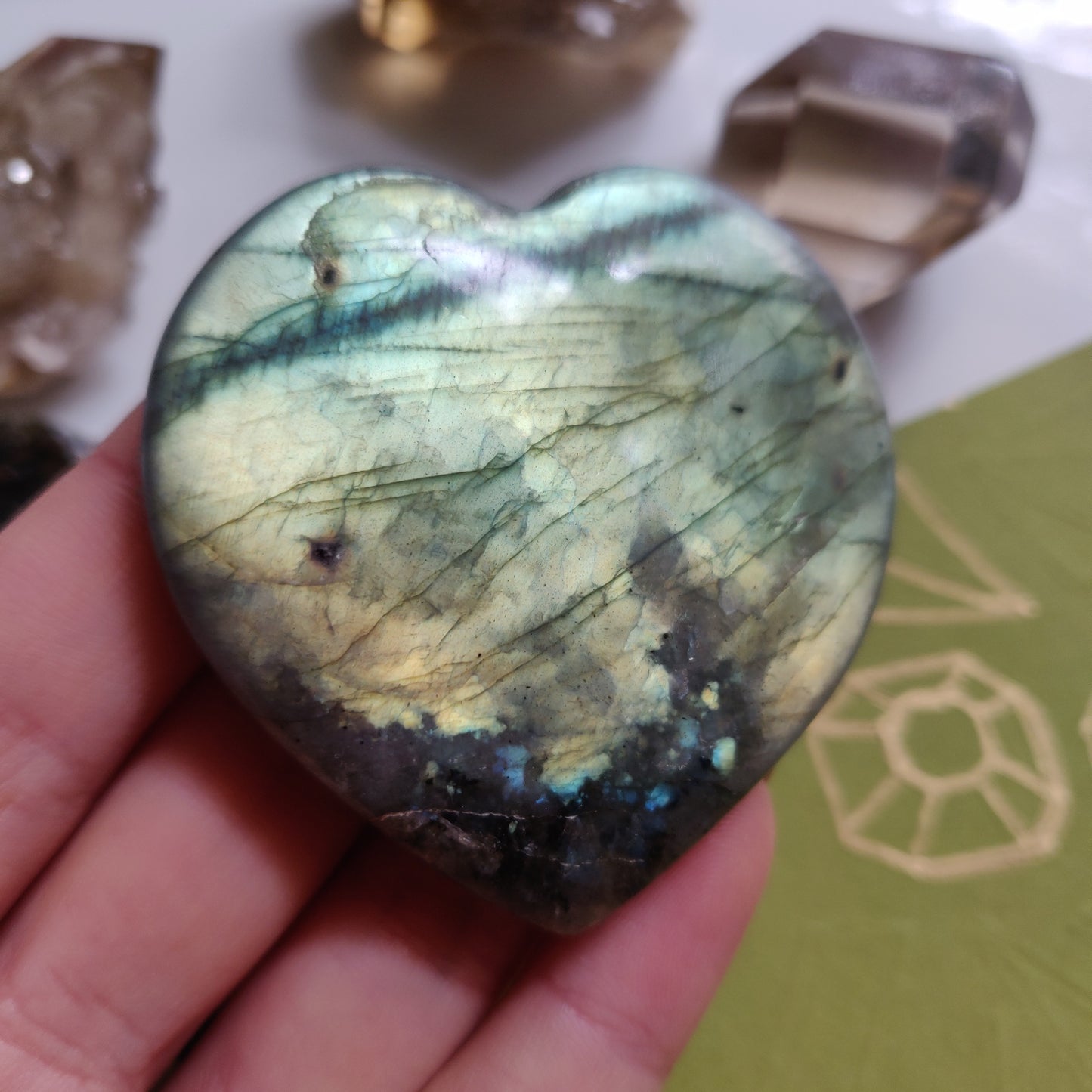 Labradorite Heart (#A1)