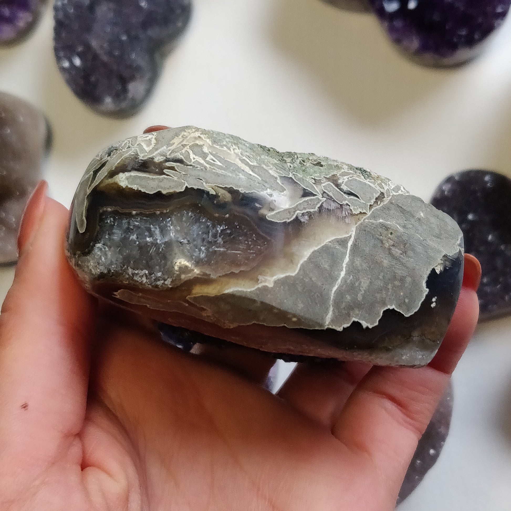 Amethyst Geode Heart (#G5) - Simply Affinity