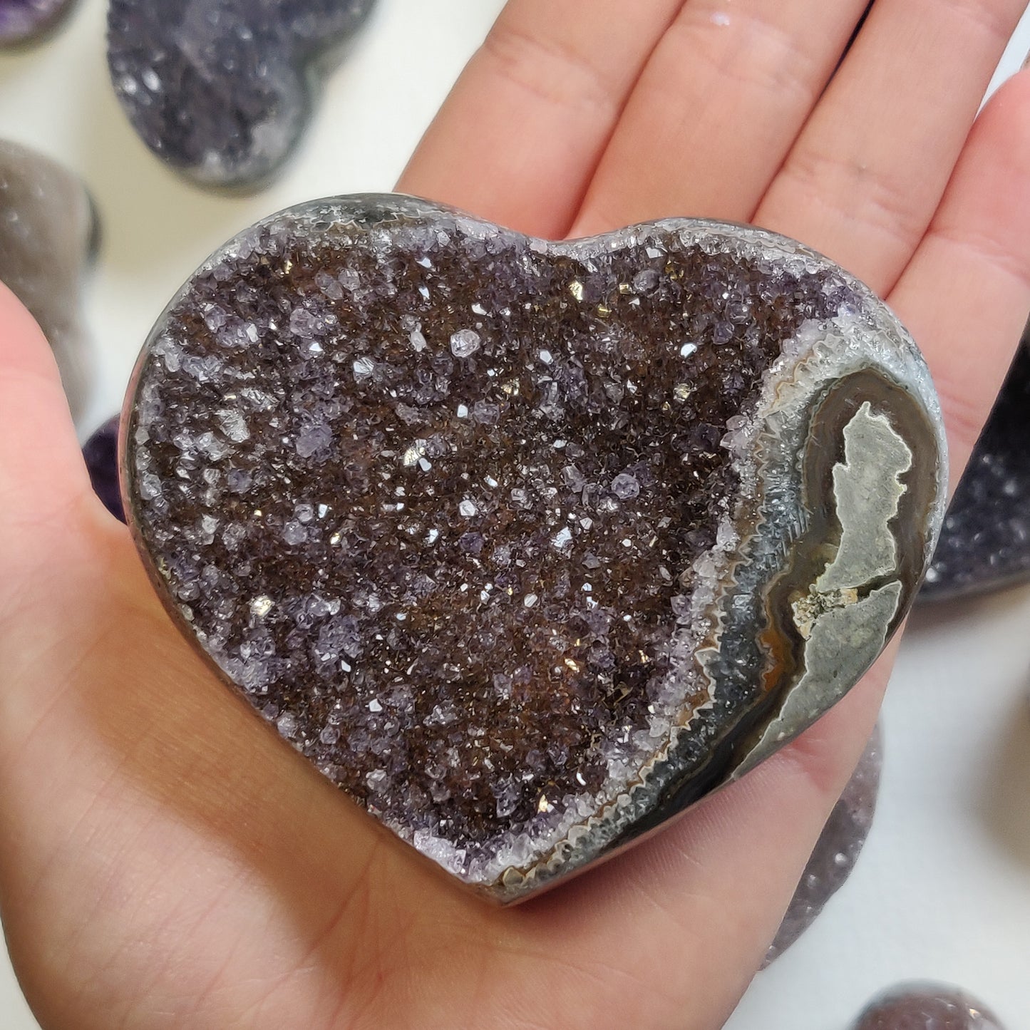 Amethyst Geode Heart (#G5) - Simply Affinity