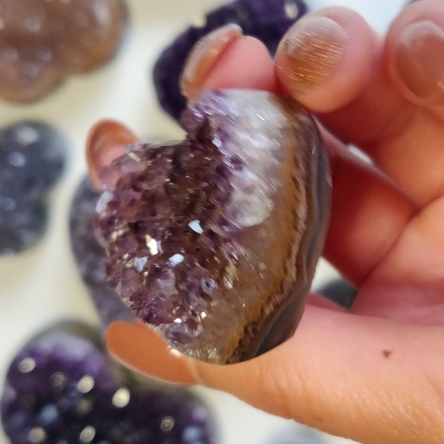 Amethyst Geode Heart (#G3) - Simply Affinity