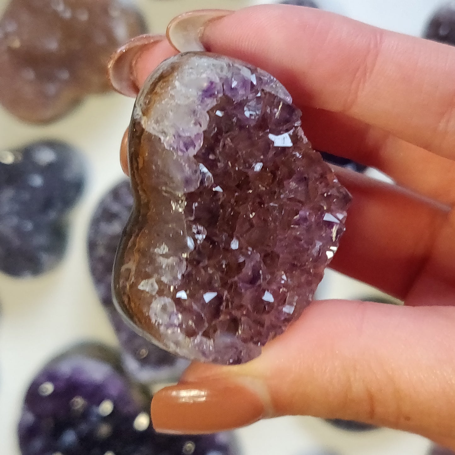 Amethyst Geode Heart (#G3) - Simply Affinity