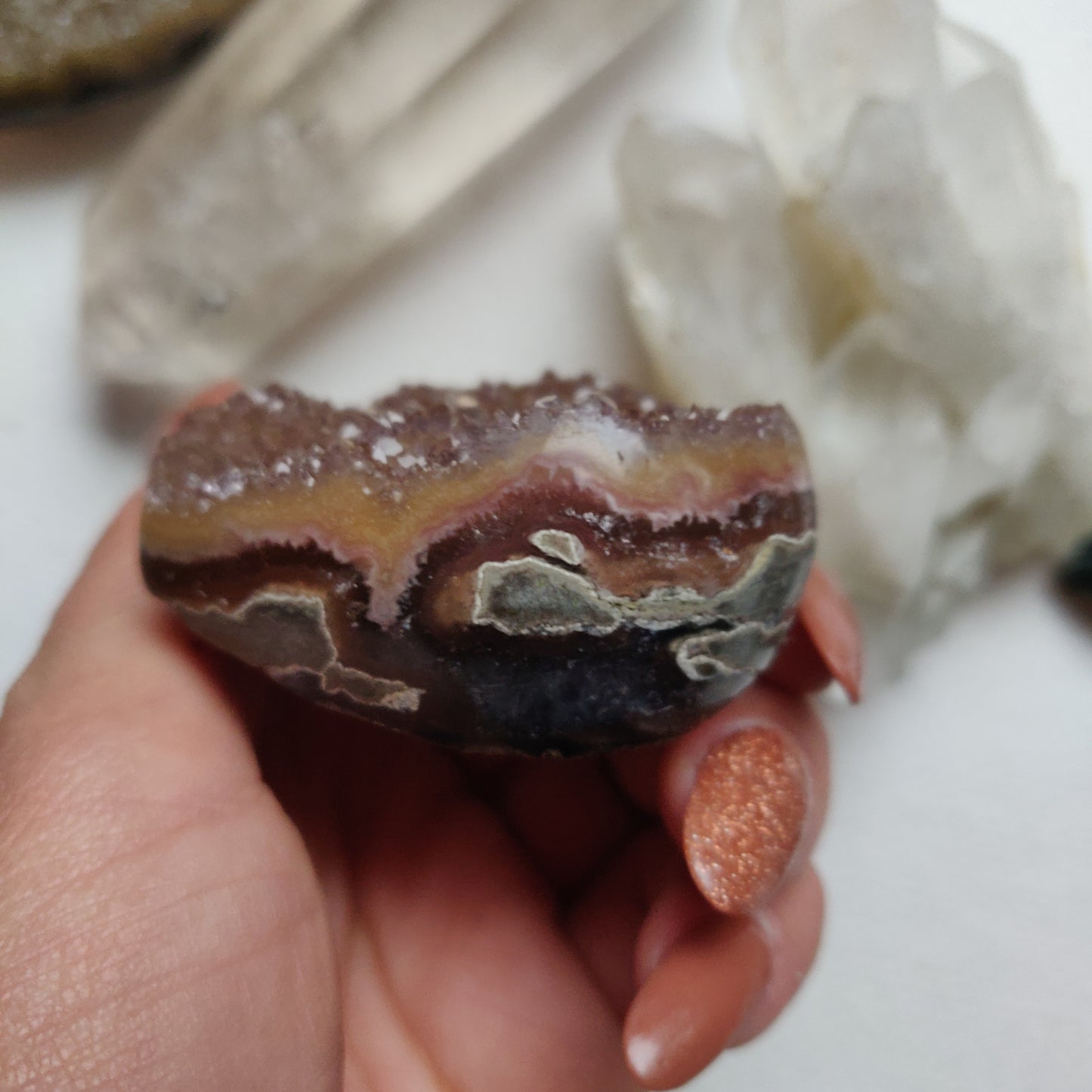 Amethyst Geode Heart (#G11) - Simply Affinity
