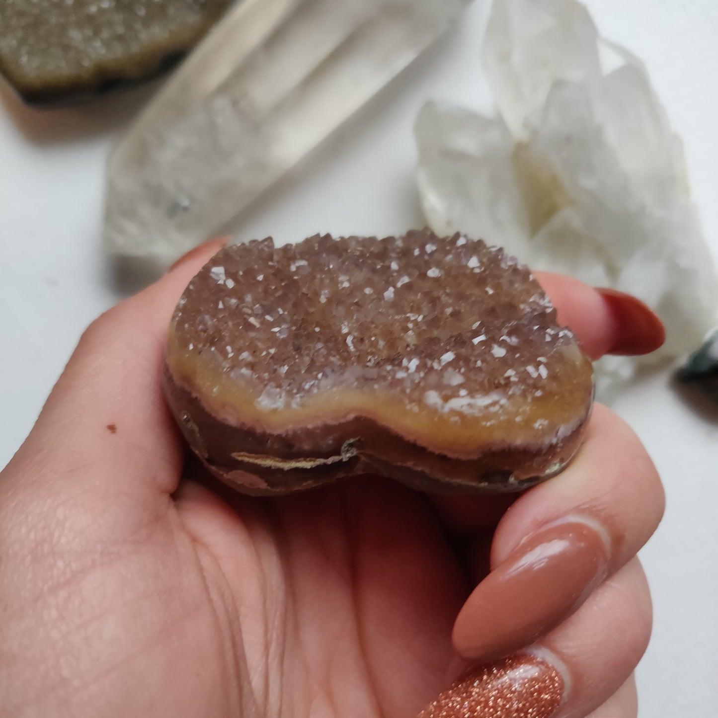Amethyst Geode Heart (#G11) - Simply Affinity