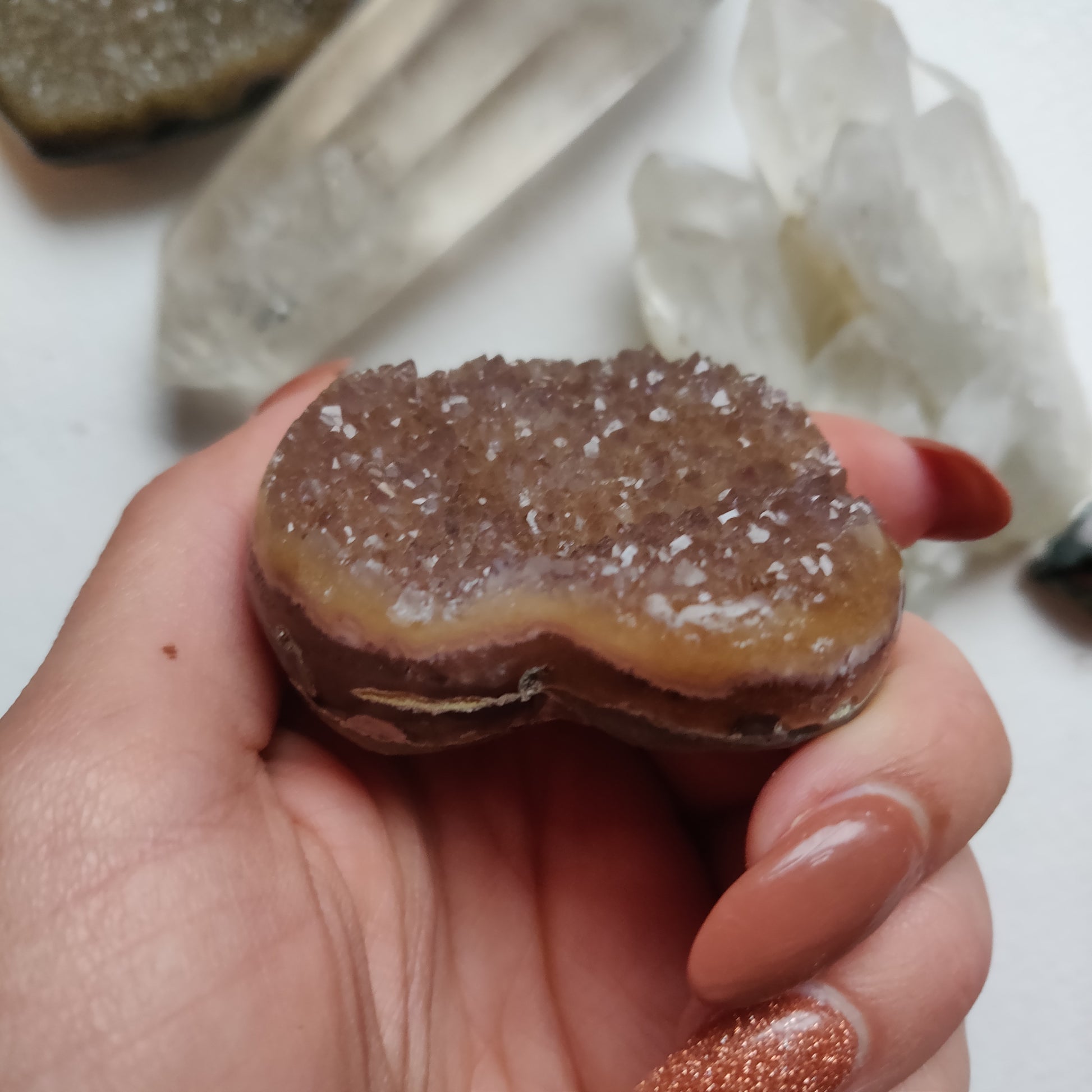 Amethyst Geode Heart (#G11) - Simply Affinity