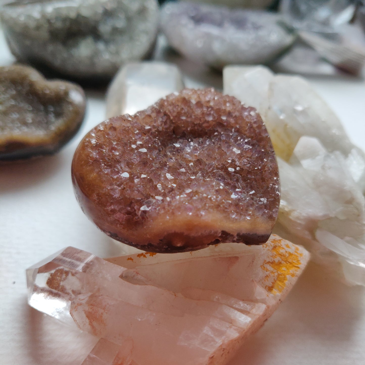 Amethyst Geode Heart (#G11) - Simply Affinity