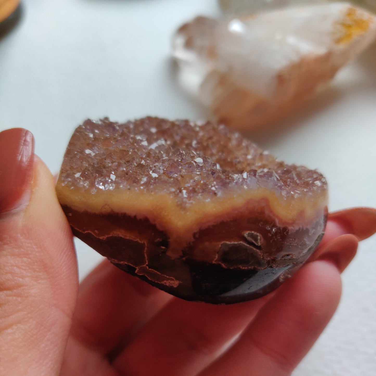 Amethyst Geode Heart (#G11) - Simply Affinity