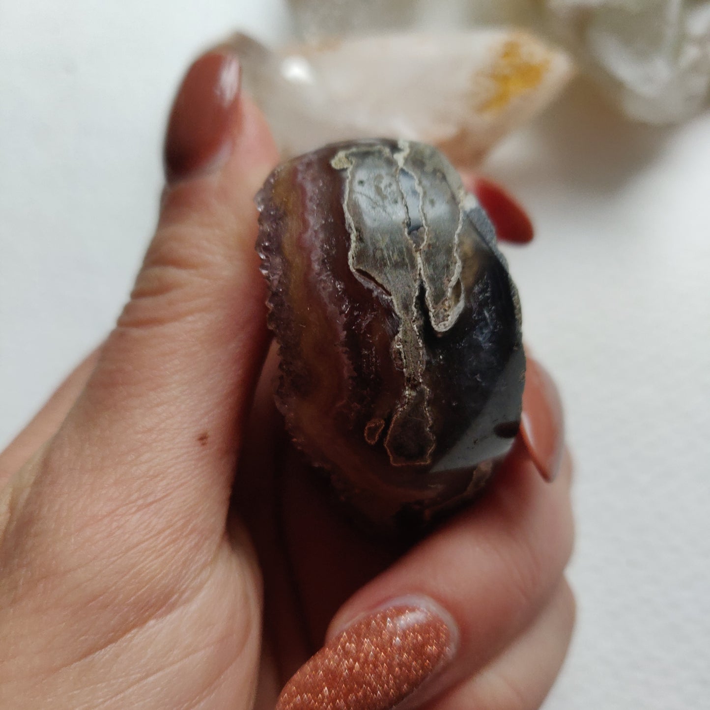 Amethyst Geode Heart (#G11) - Simply Affinity