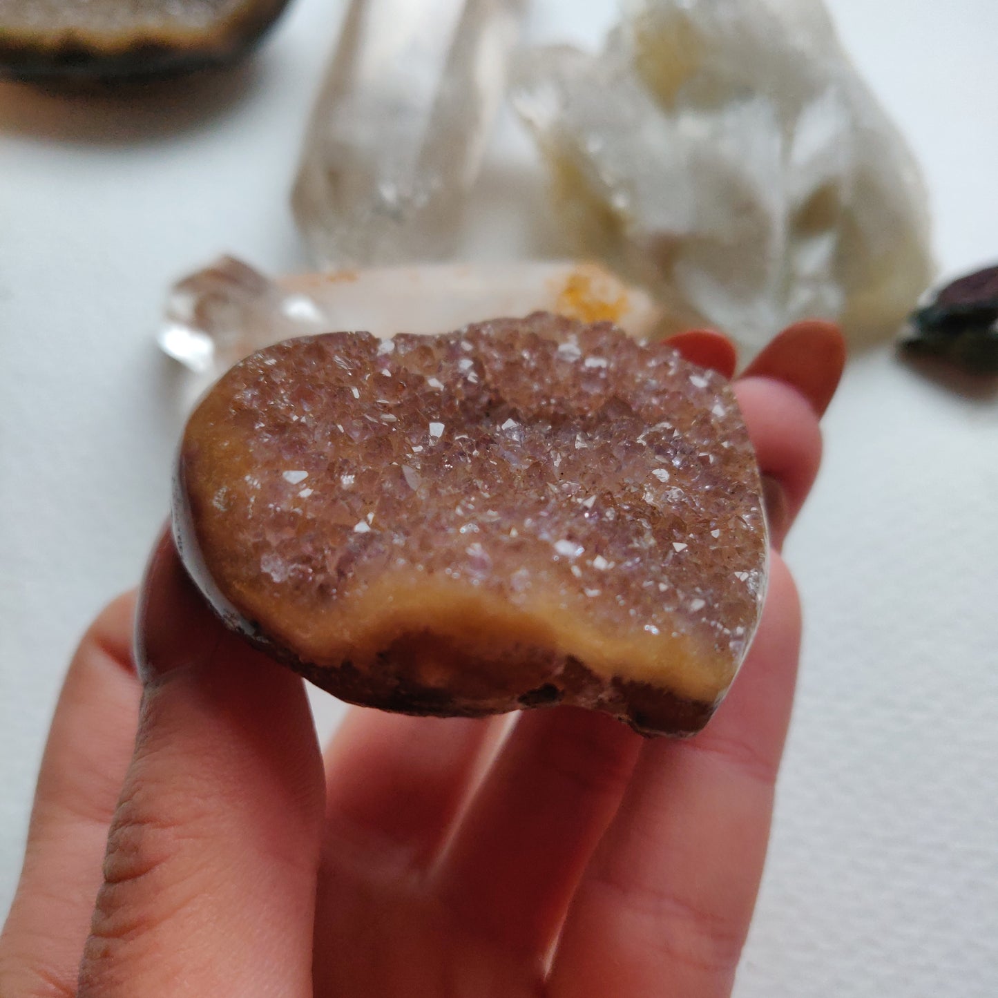 Amethyst Geode Heart (#G11) - Simply Affinity
