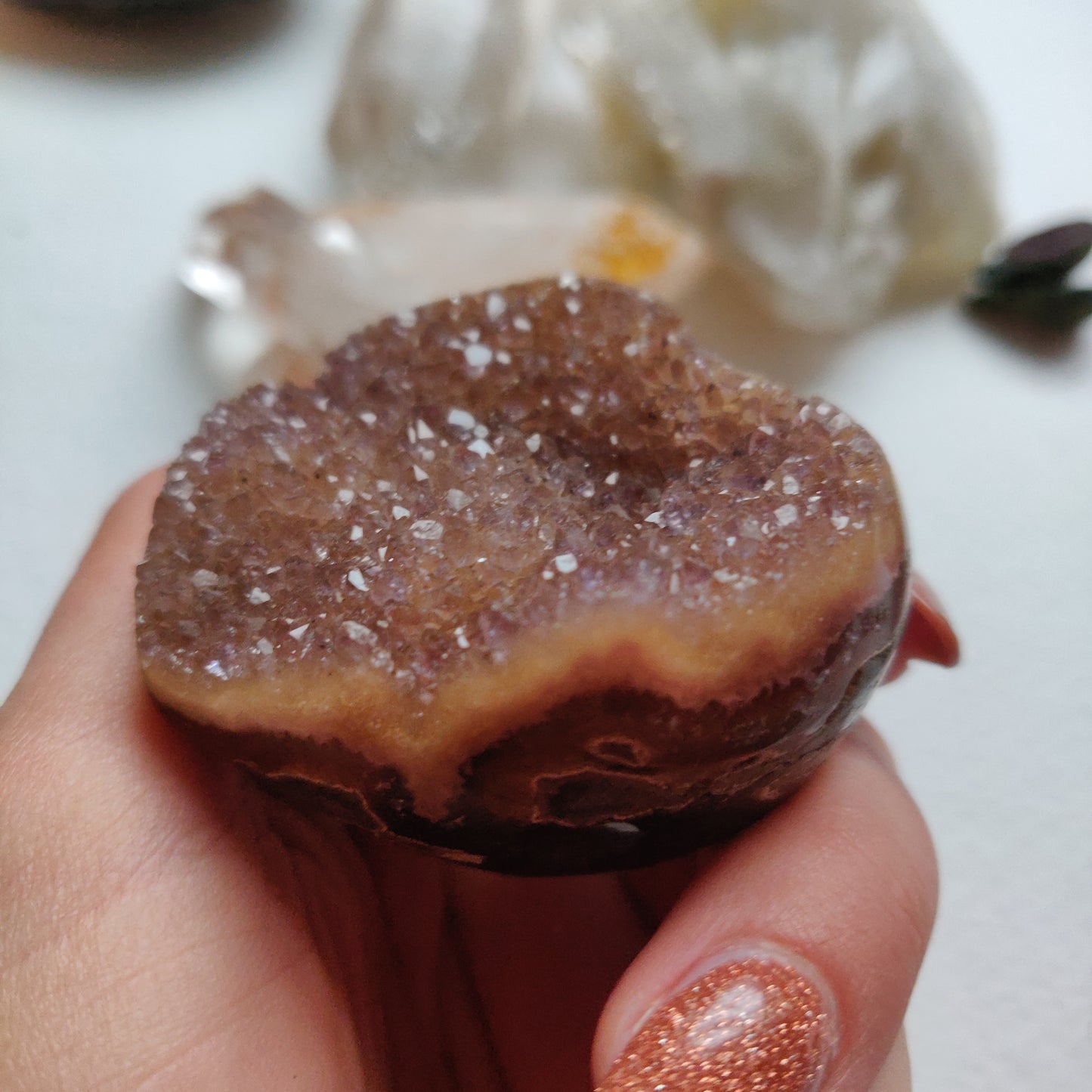 Amethyst Geode Heart (#G11) - Simply Affinity