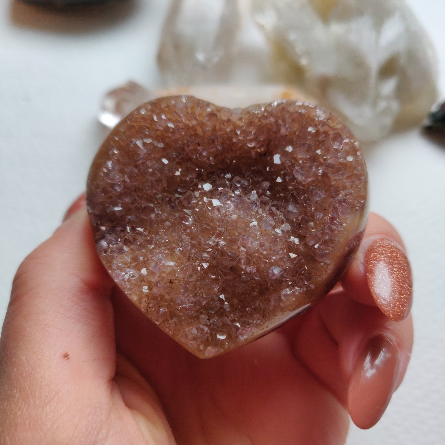 Amethyst Geode Heart (#G11) - Simply Affinity