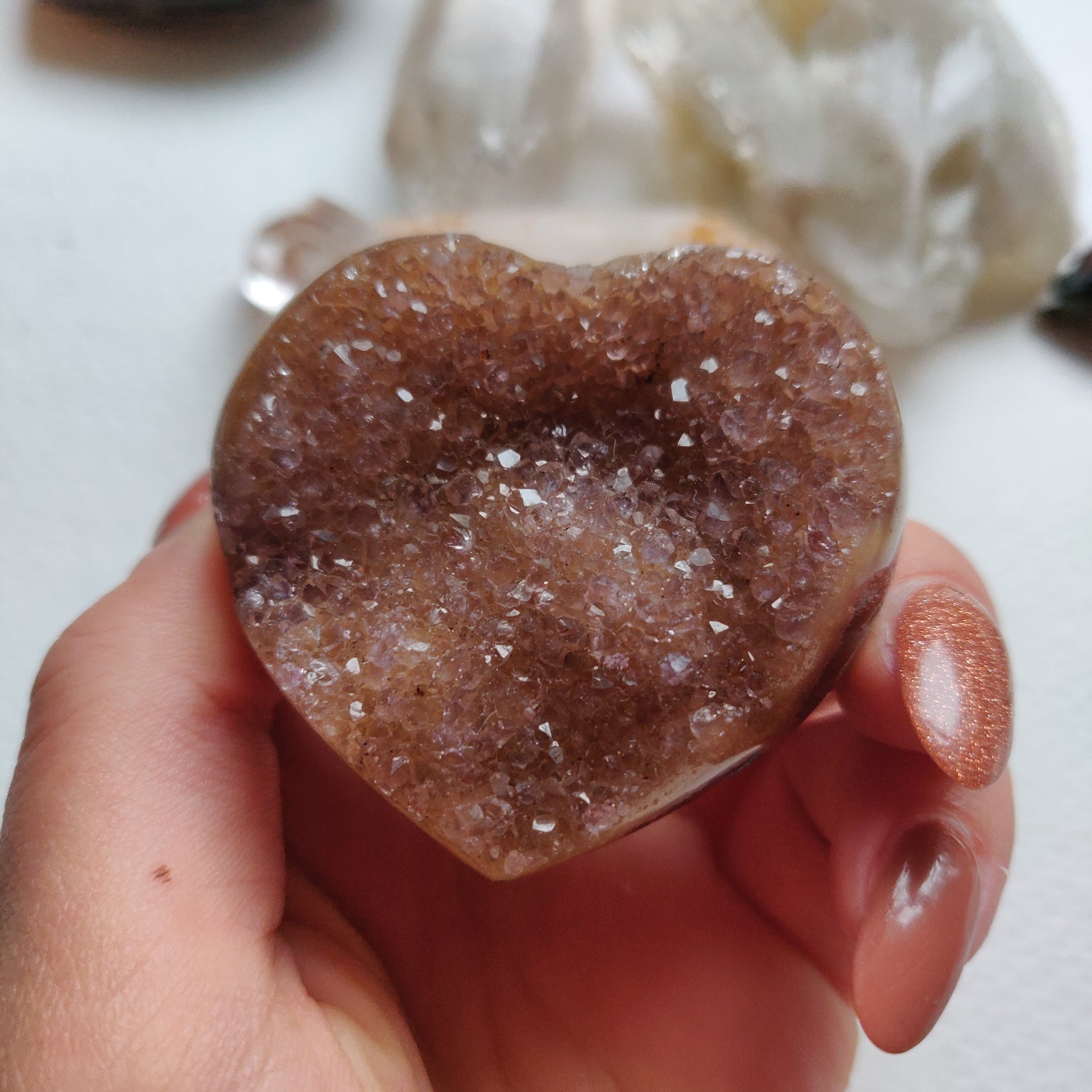 Amethyst Geode Heart (#G11) - Simply Affinity