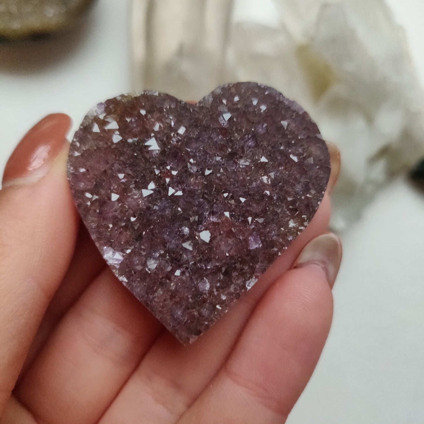 Amethyst Geode Heart (#G12) - Simply Affinity