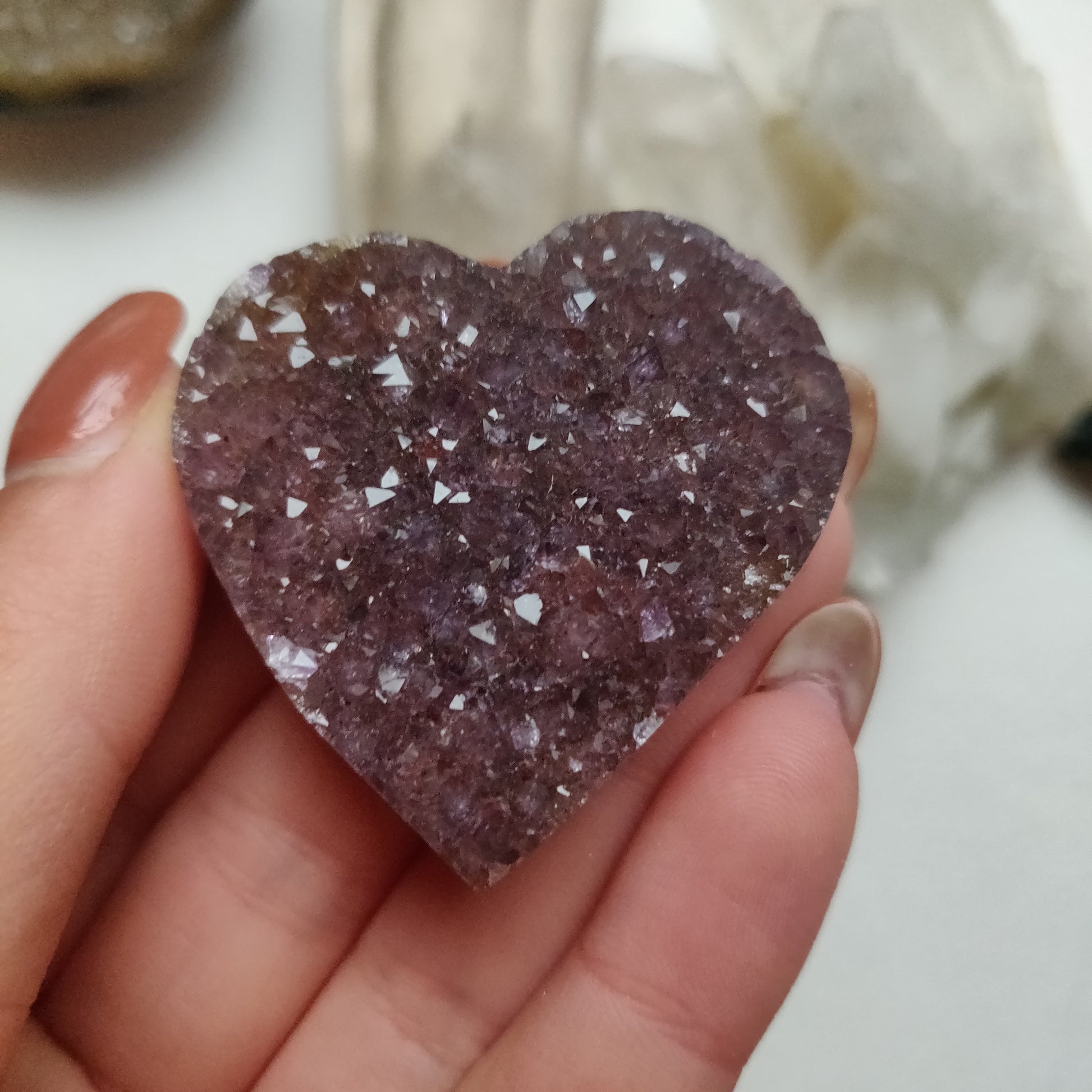 Amethyst Geode Heart (#G12) - Simply Affinity