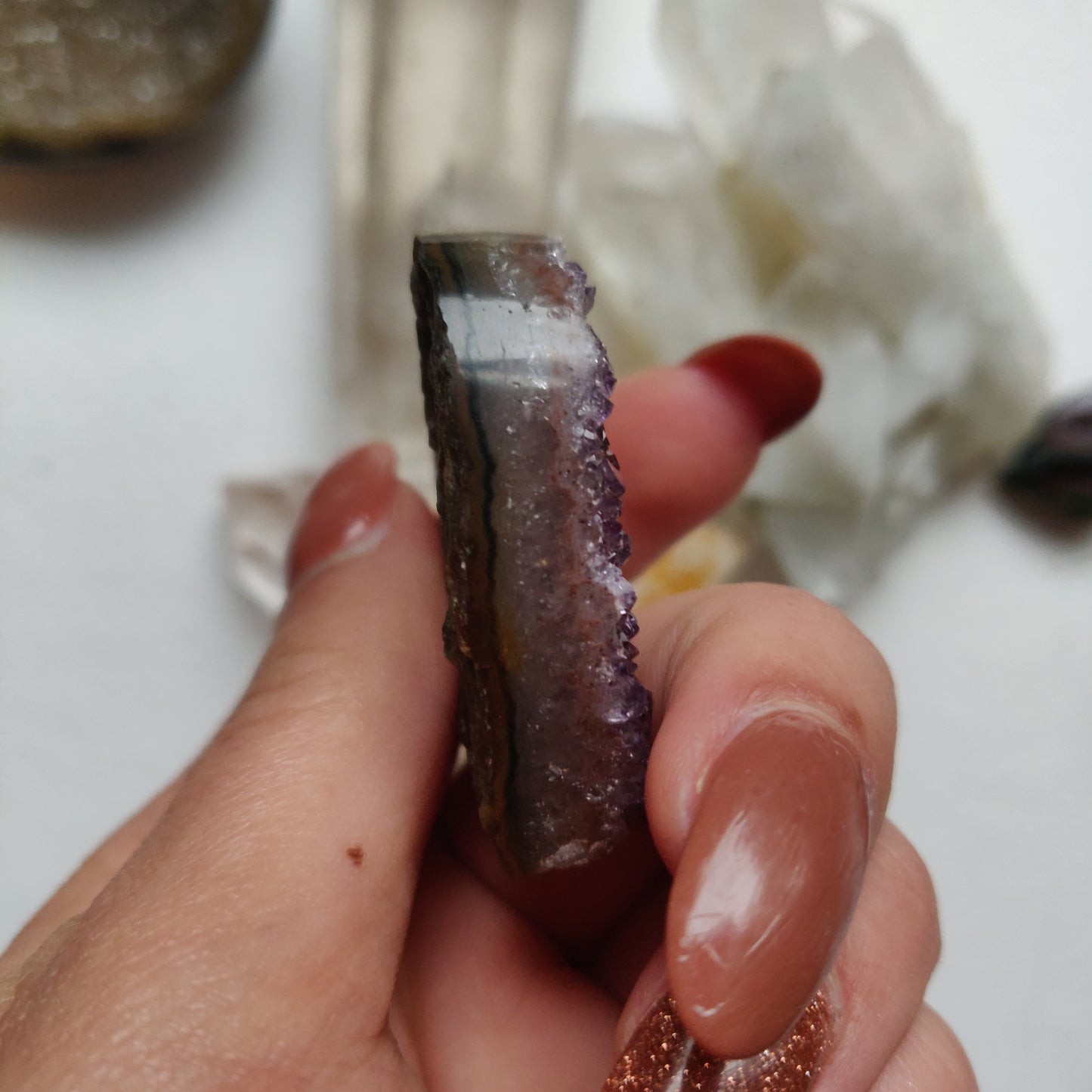 Amethyst Geode Heart (#G12) - Simply Affinity