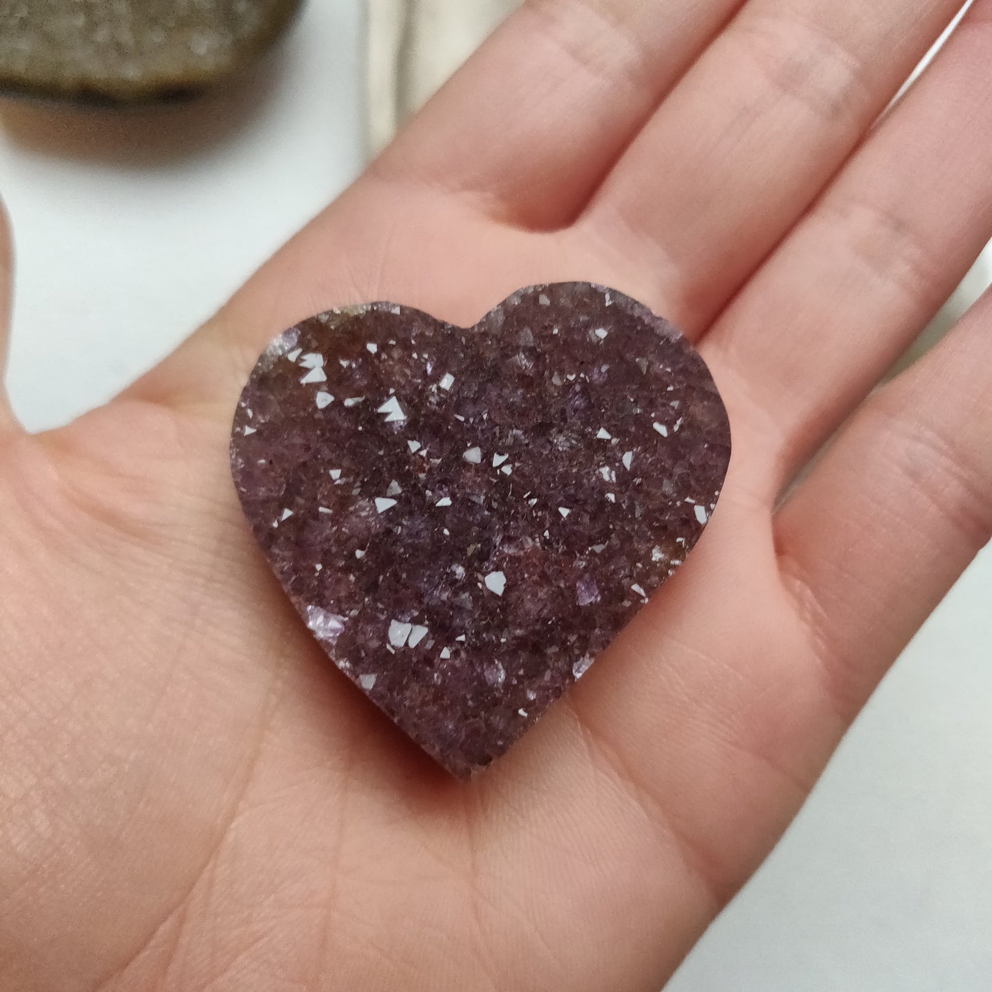 Amethyst Geode Heart (#G12) - Simply Affinity
