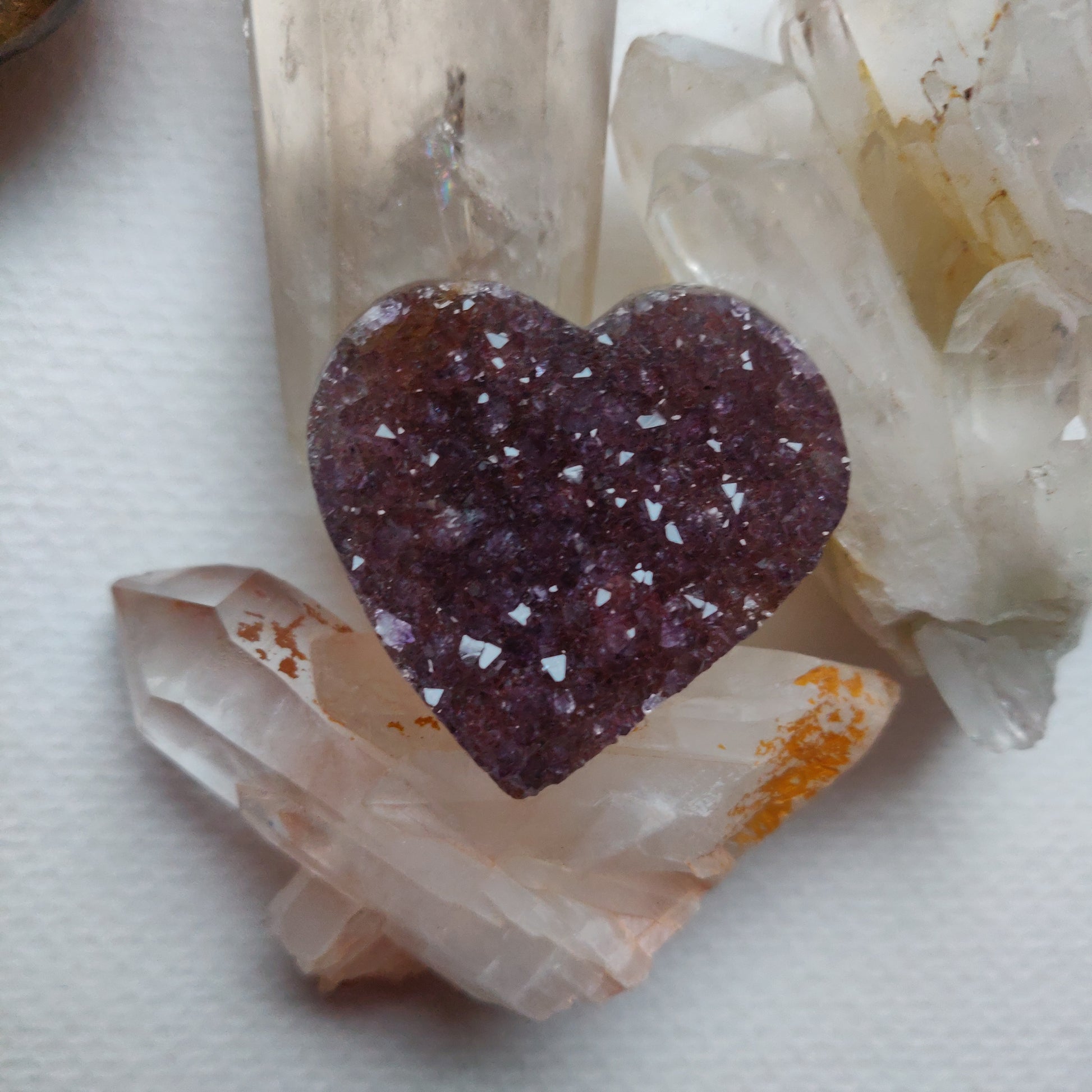 Amethyst Geode Heart (#G12) - Simply Affinity