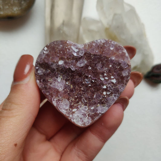 Amethyst Geode Heart (#G13) - Simply Affinity