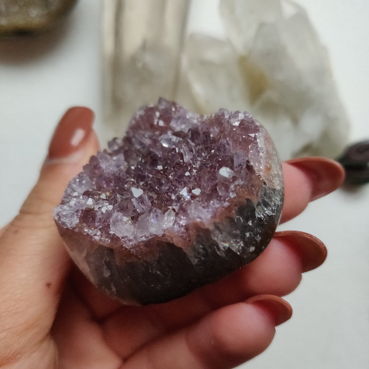 Amethyst Geode Heart (#G13) - Simply Affinity