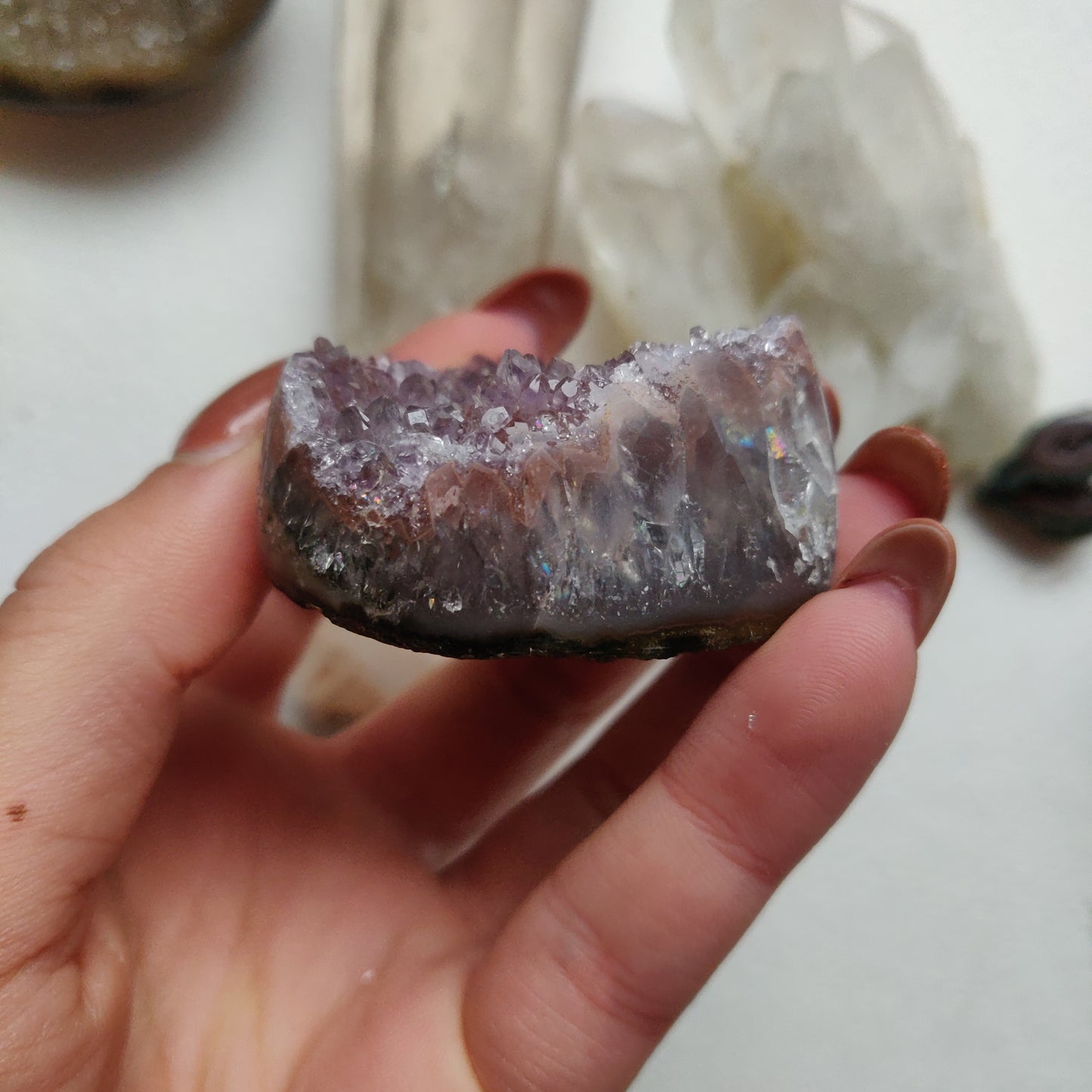 Amethyst Geode Heart (#G13) - Simply Affinity