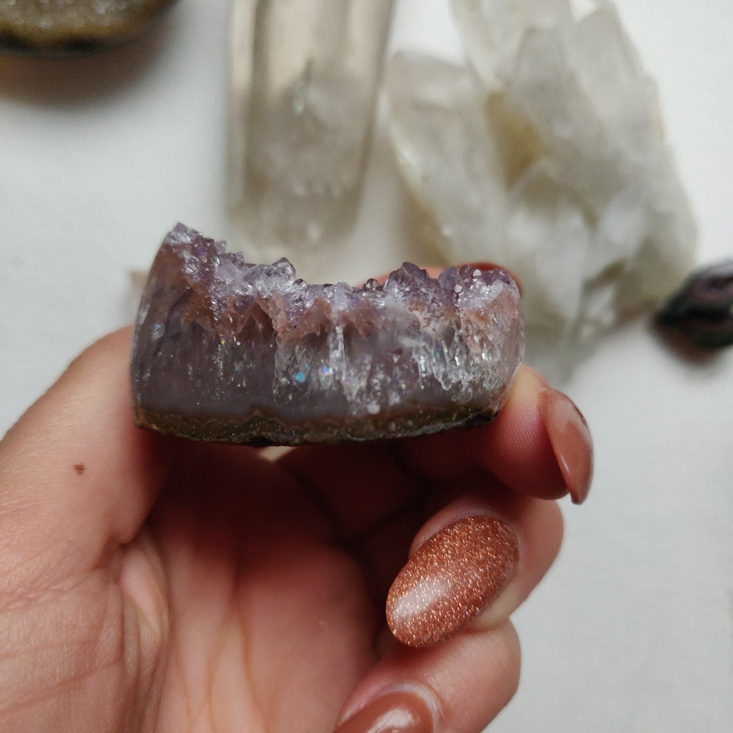 Amethyst Geode Heart (#G13) - Simply Affinity