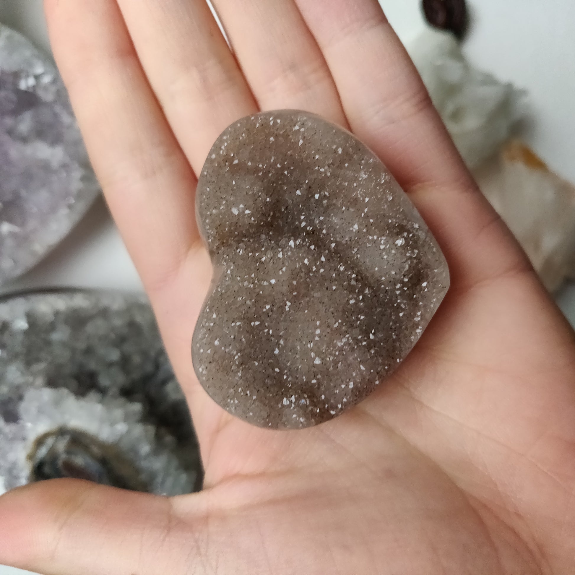 Amethyst Geode Heart (#G16) - Simply Affinity