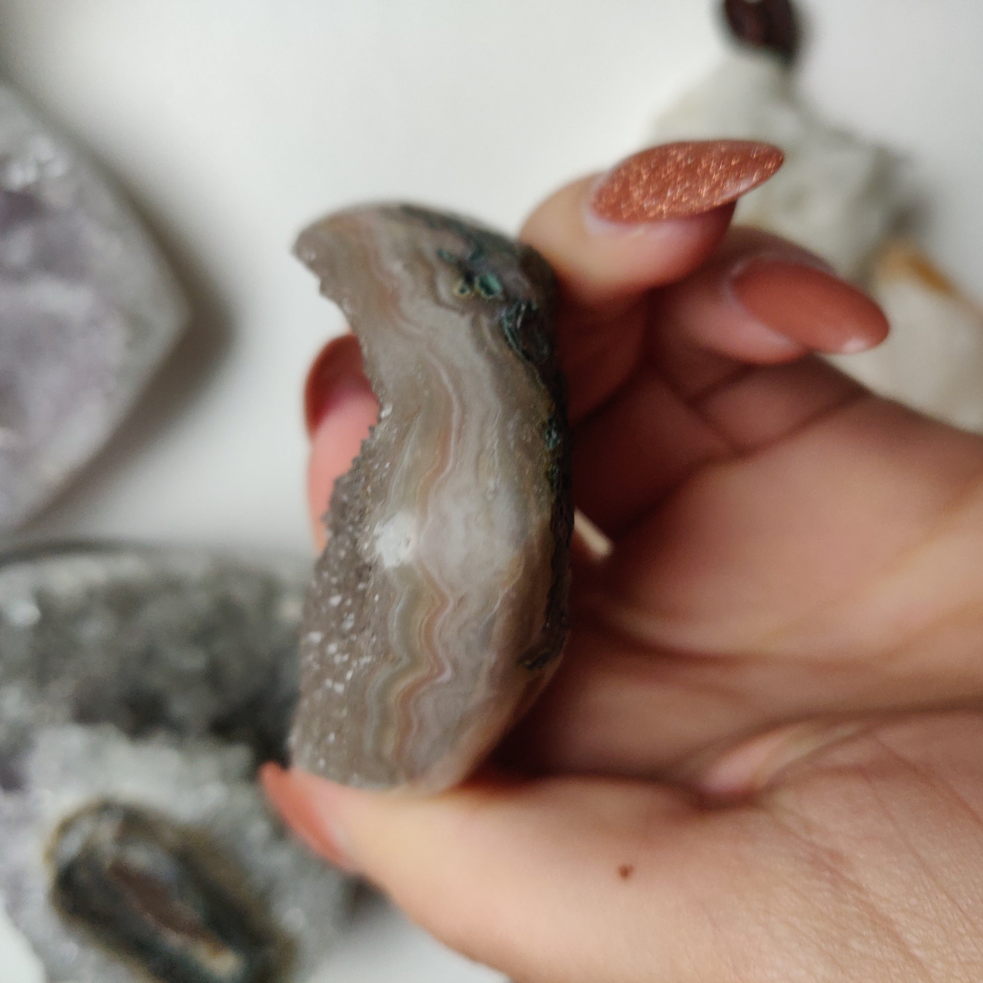Amethyst Geode Heart (#G16) - Simply Affinity
