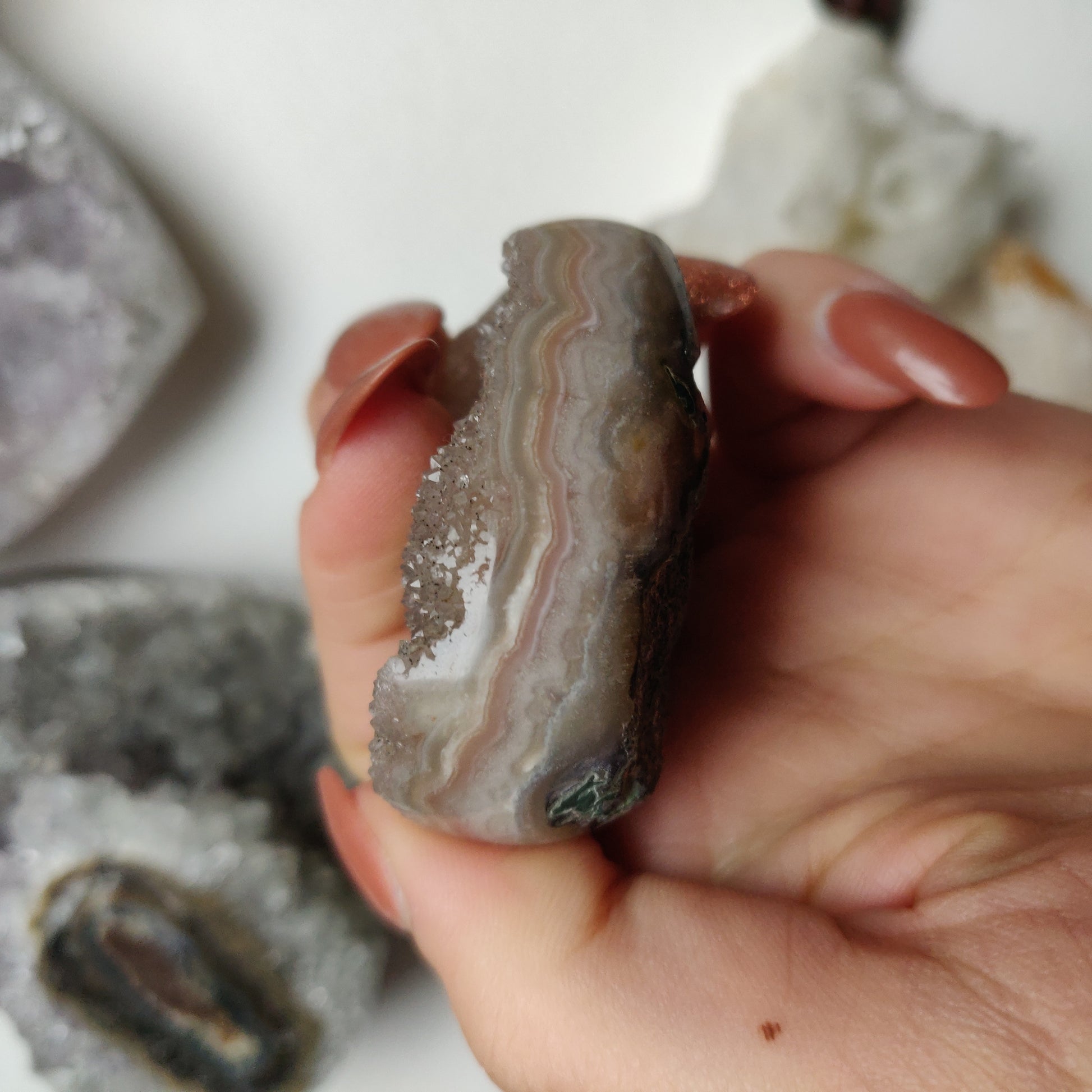 Amethyst Geode Heart (#G16) - Simply Affinity