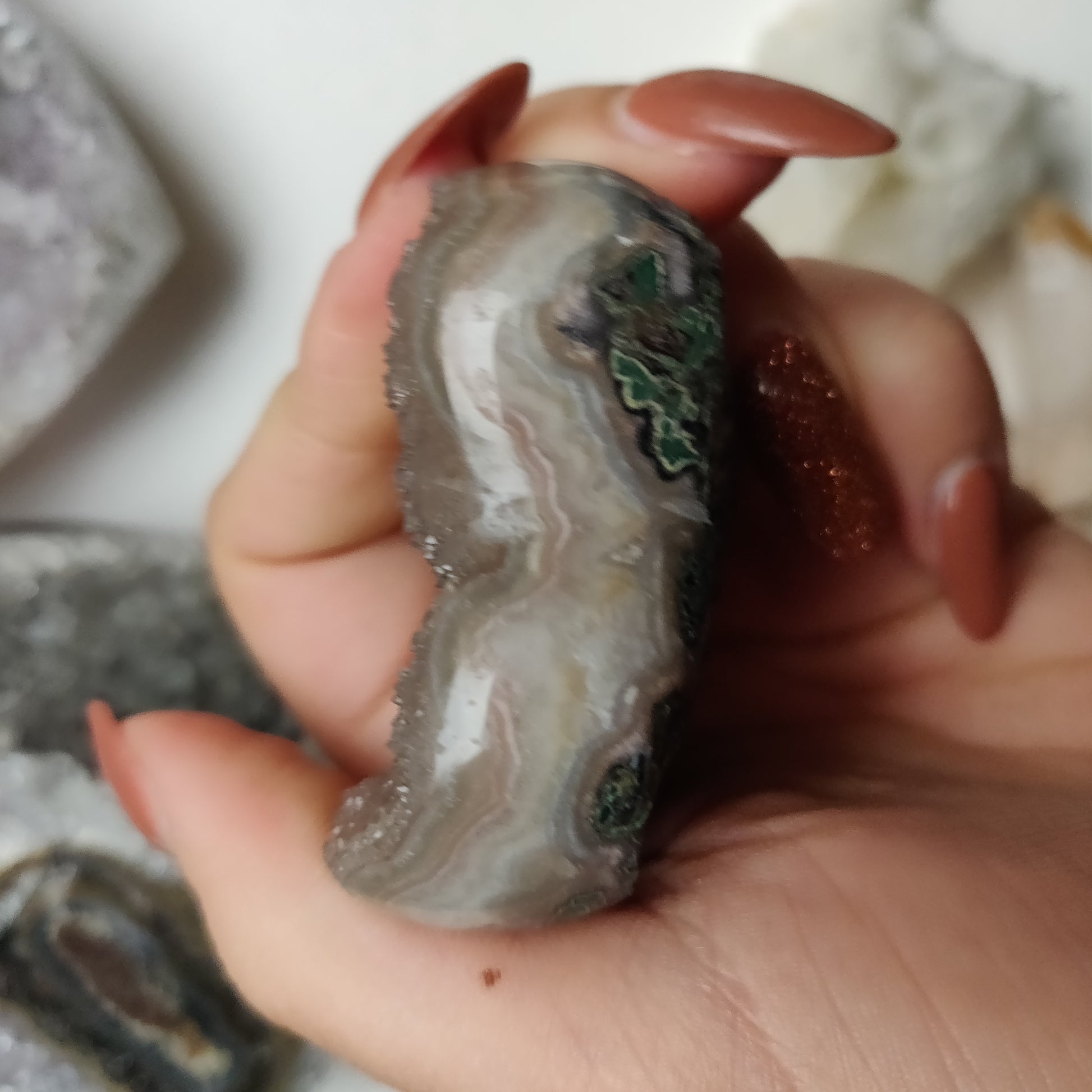 Amethyst Geode Heart (#G16) - Simply Affinity