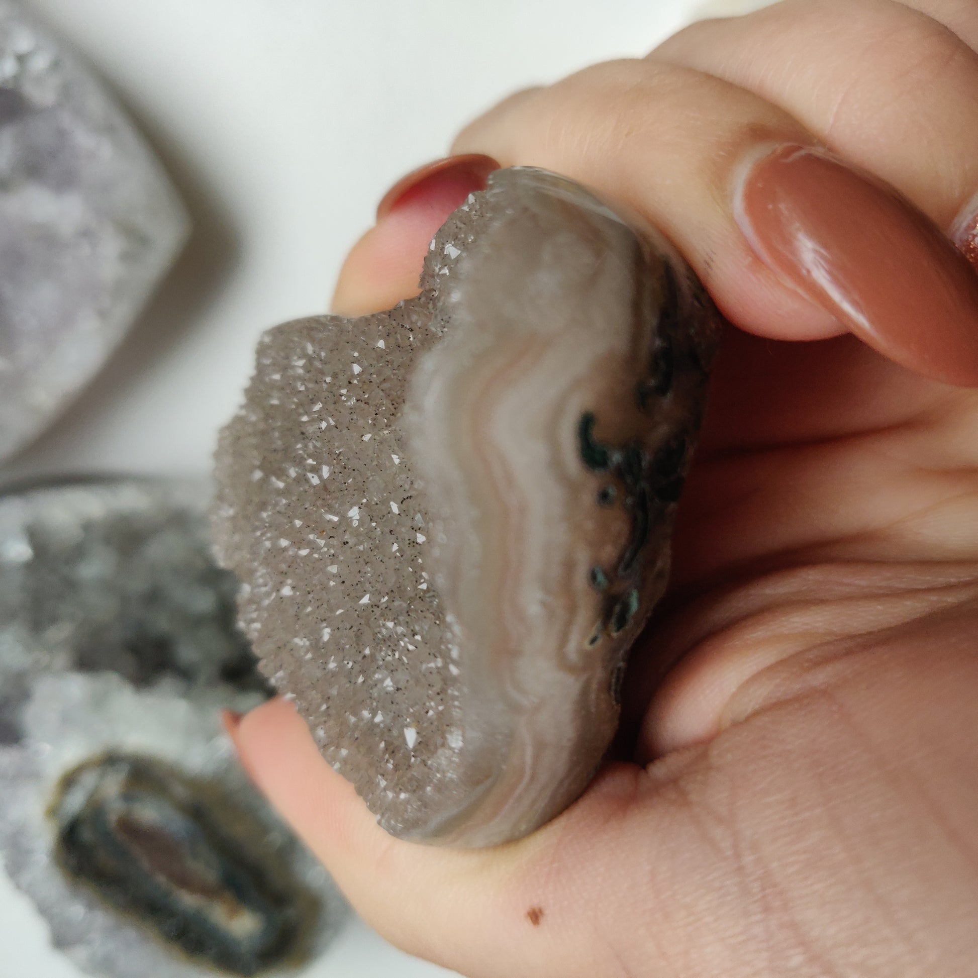 Amethyst Geode Heart (#G16) - Simply Affinity
