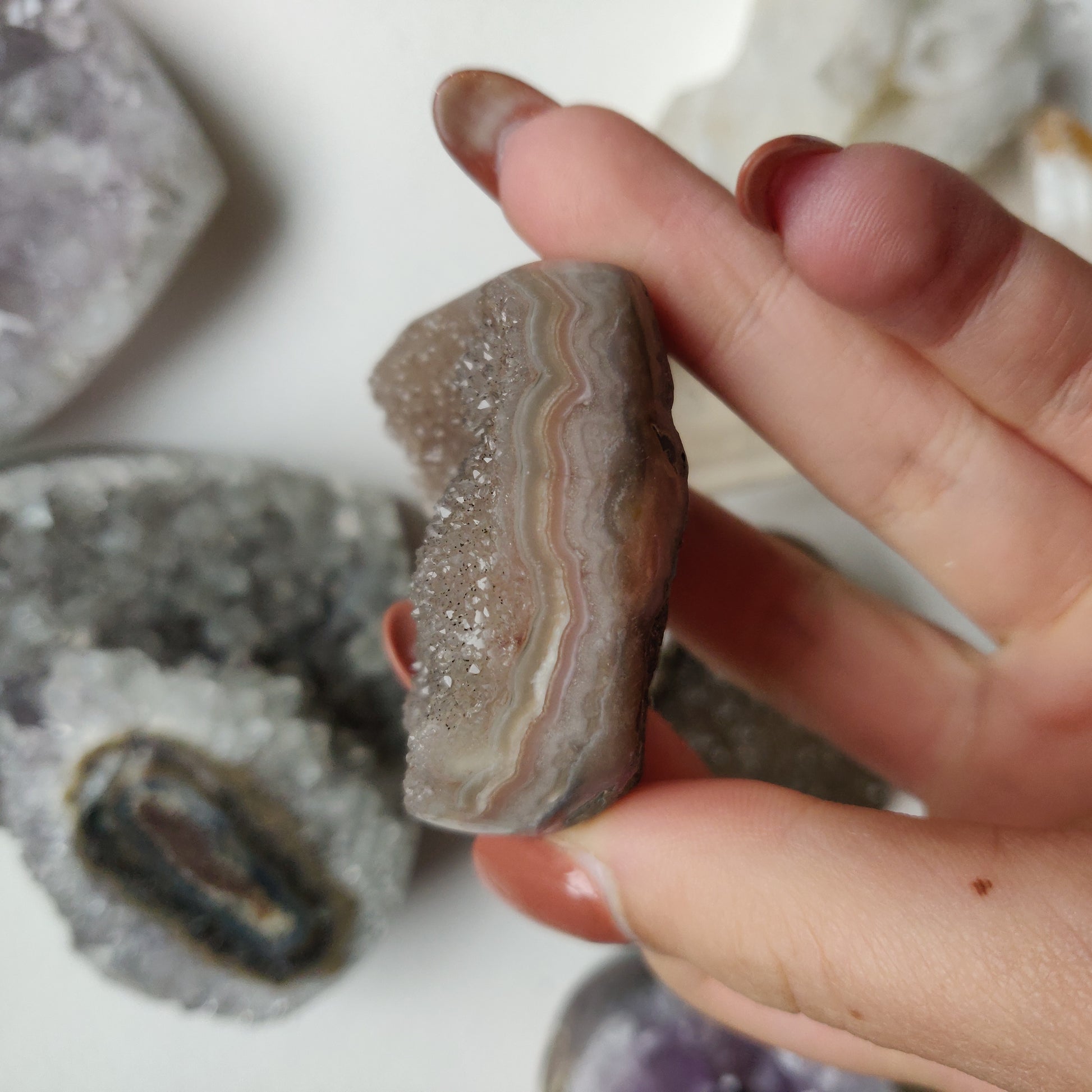 Amethyst Geode Heart (#G16) - Simply Affinity