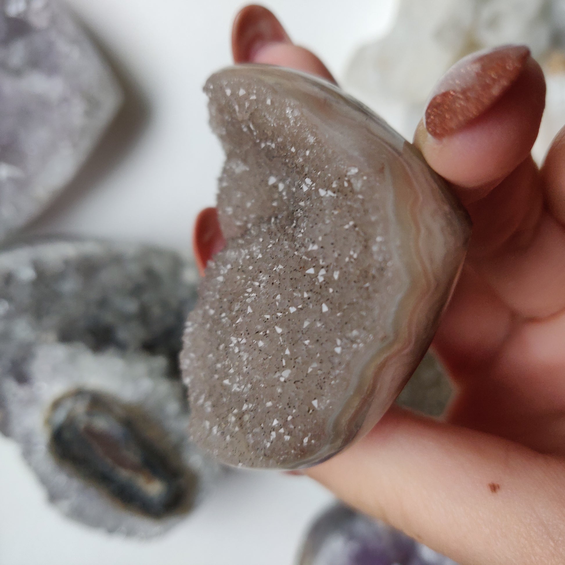 Amethyst Geode Heart (#G16) - Simply Affinity