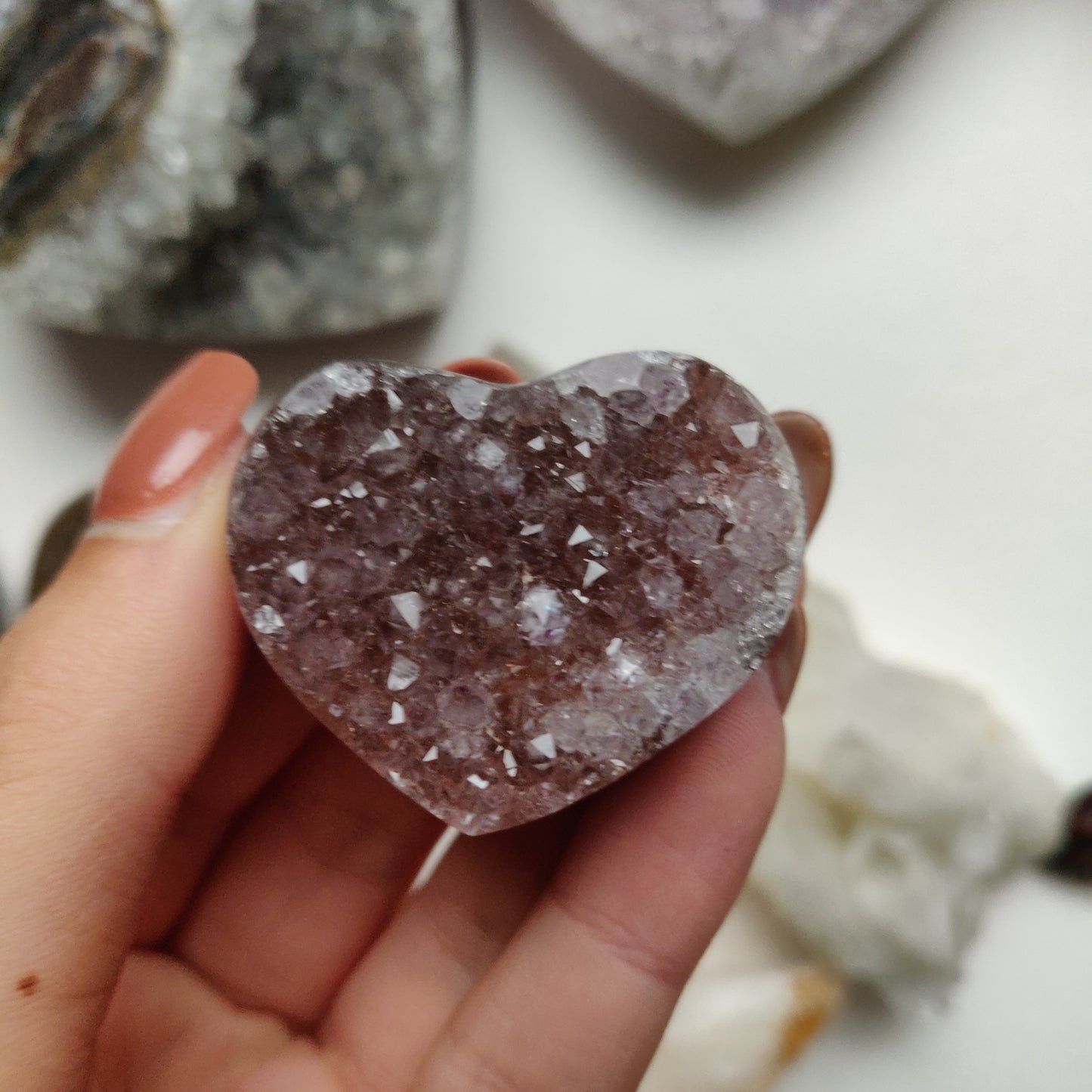 Amethyst Geode Heart (#G18) - Simply Affinity