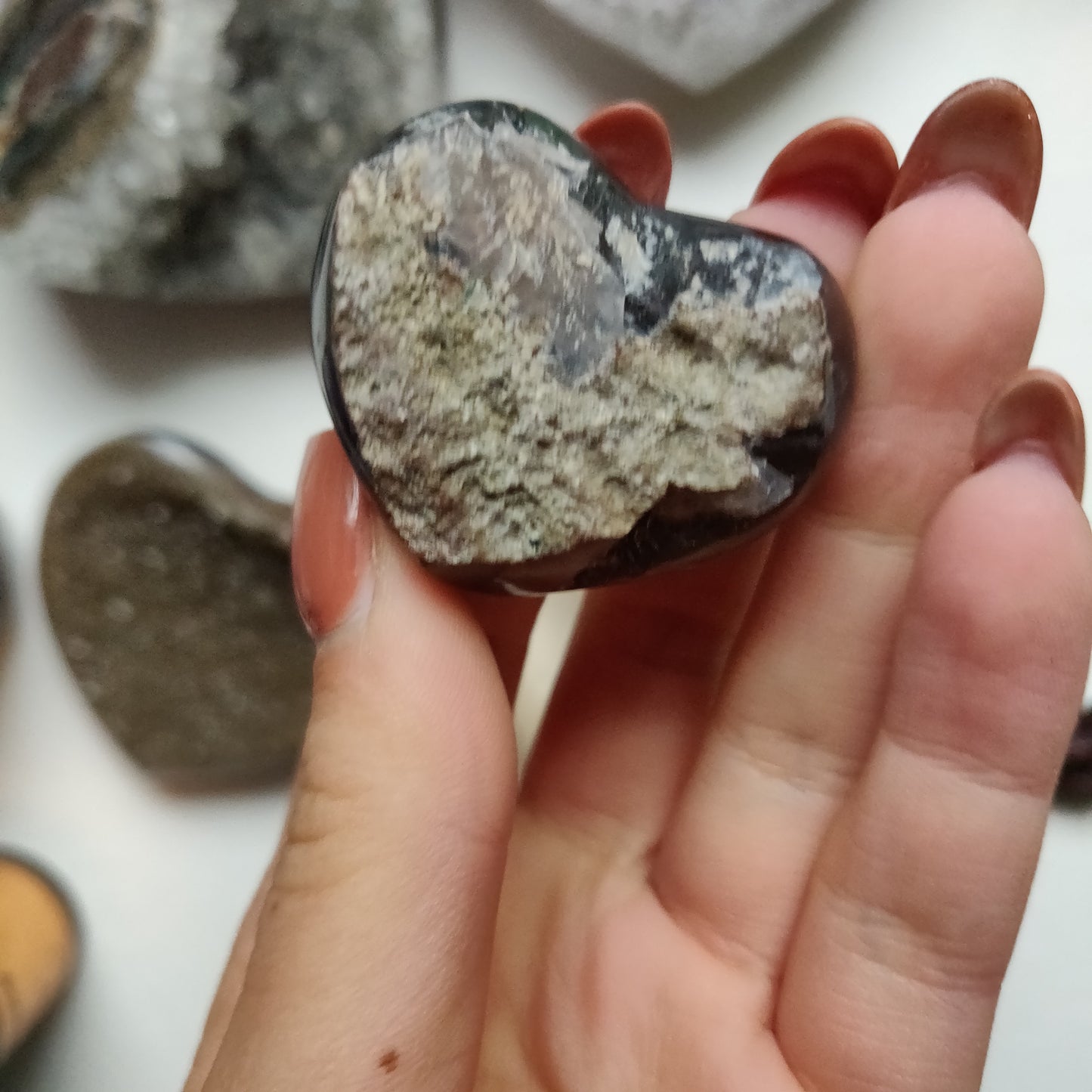 Amethyst Geode Heart (#G18) - Simply Affinity